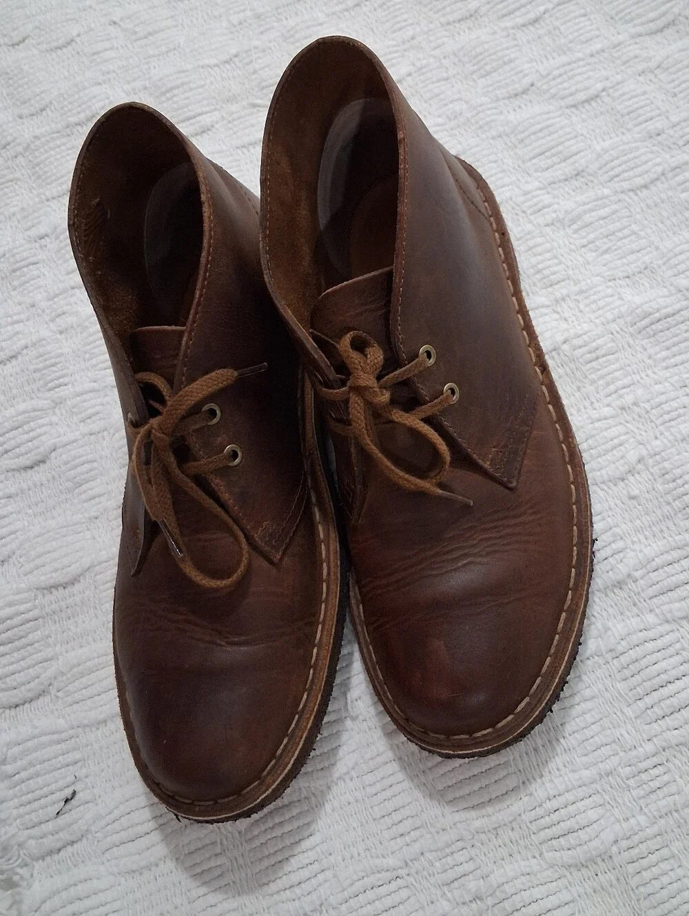 Clarks Brown Leather Chukka Boots